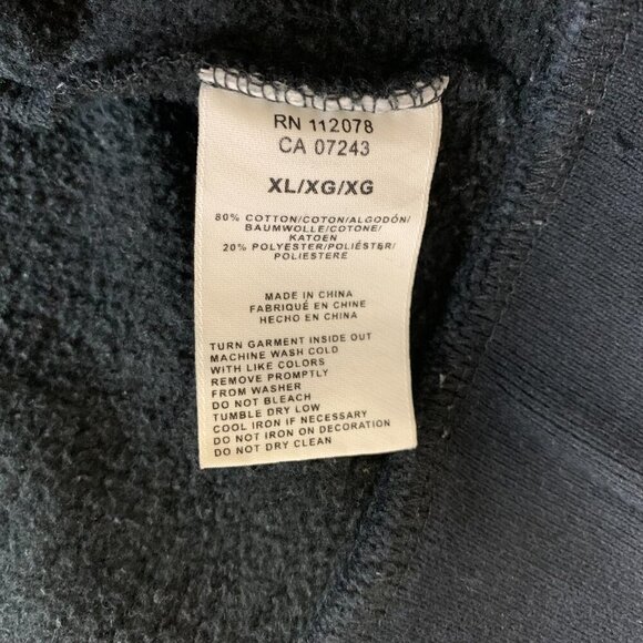 G-Unit Mens Sweater XL Black Red Hoodie Full Zip Embroidered Tattoo Rose Y2K Rap - Picture 9 of 13